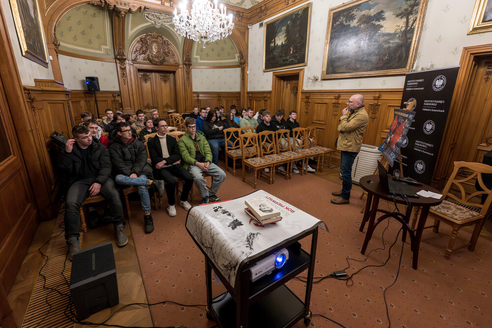 Wykład poświęcony Tragedii Górnośląskiej – Gliwice, 7 lutego 2025. Fot.: IPN Krzysztof Łojko