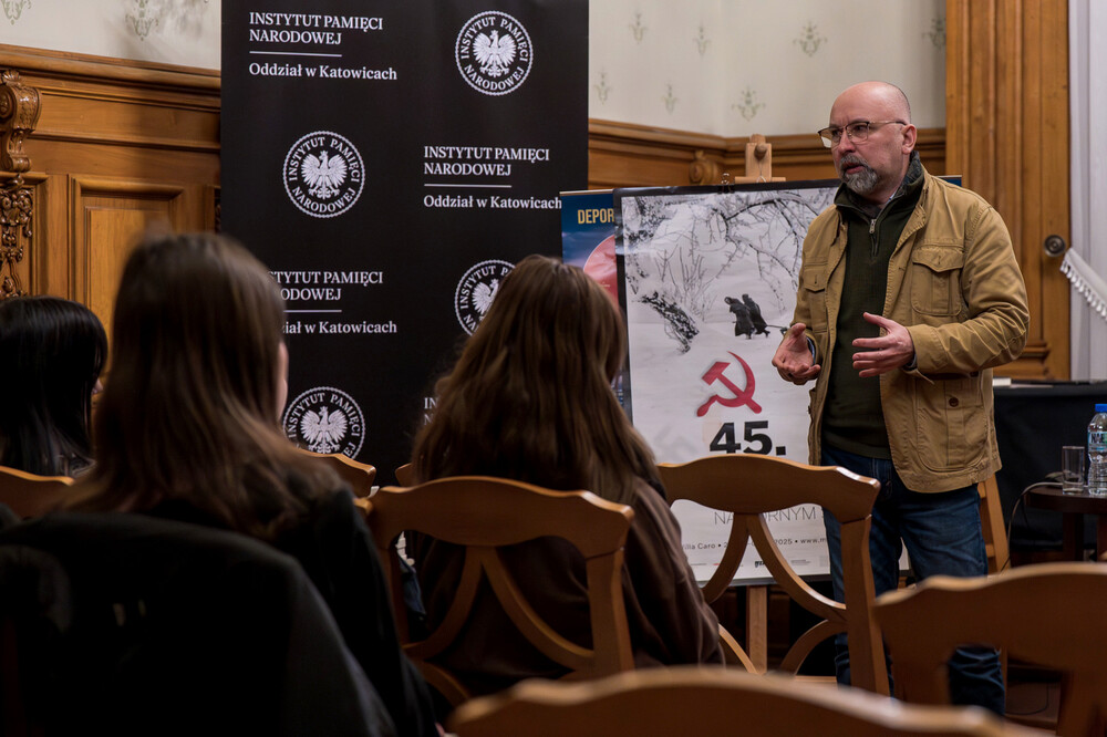 Wykład poświęcony Tragedii Górnośląskiej – Gliwice, 7 lutego 2025. Fot.: IPN Krzysztof Łojko