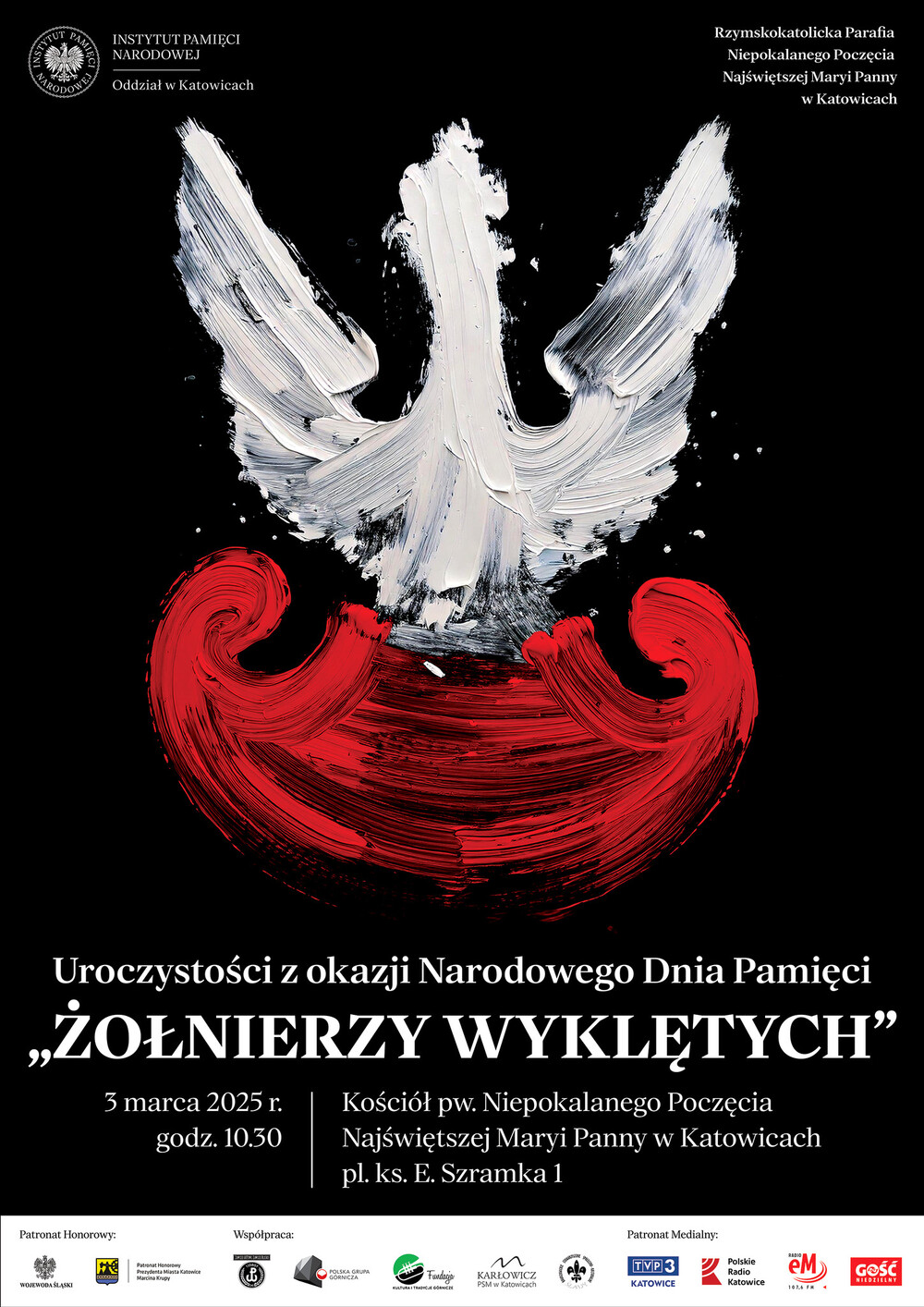 Narodowy Dzień Pamięci „Żołnierzy Wyklętych” w Katowicach, 3 marca 2025