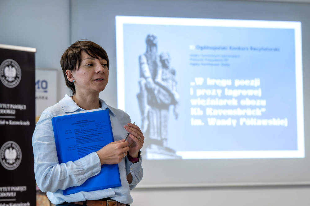 Półfinały XI edycji ogólnopolskiego konkursu recytatorskiego„W kręgu poezji i prozy lagrowej więźniarek KL Ravensbrück im. Wandy Półtawskiej” – Katowice, 12 marca 2025. Fot.: IPN Krzysztof Łojko