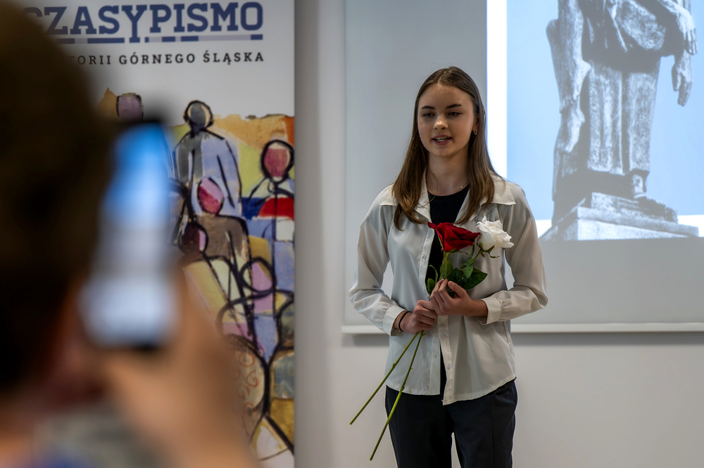 Półfinały XI edycji ogólnopolskiego konkursu recytatorskiego„W kręgu poezji i prozy lagrowej więźniarek KL Ravensbrück im. Wandy Półtawskiej” – Katowice, 12 marca 2025. Fot.: IPN Krzysztof Łojko