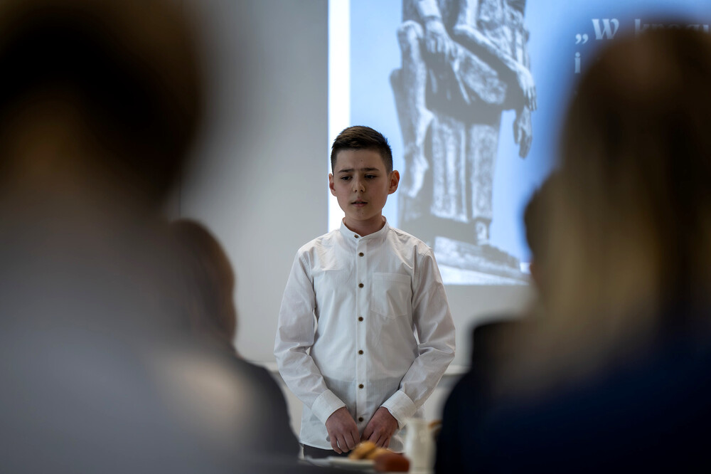 Półfinały XI edycji ogólnopolskiego konkursu recytatorskiego„W kręgu poezji i prozy lagrowej więźniarek KL Ravensbrück im. Wandy Półtawskiej” – Katowice, 12 marca 2025. Fot.: IPN Krzysztof Łojko