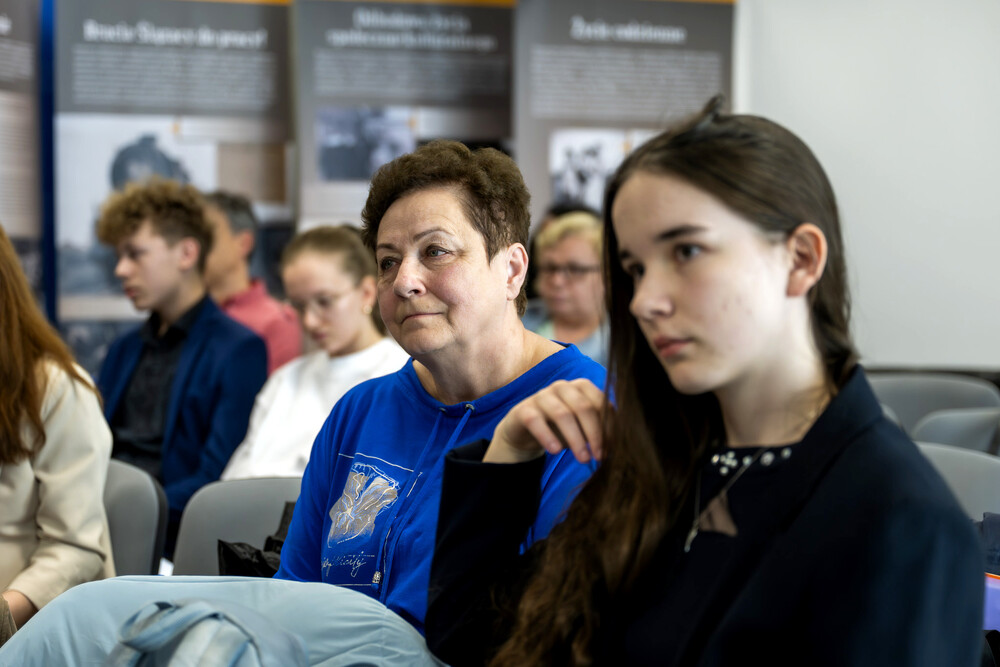 Półfinały XI edycji ogólnopolskiego konkursu recytatorskiego„W kręgu poezji i prozy lagrowej więźniarek KL Ravensbrück im. Wandy Półtawskiej” – Katowice, 12 marca 2025. Fot.: IPN Krzysztof Łojko