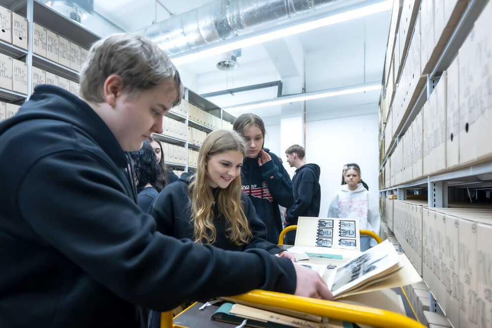 Zajęcia edukacyjne „Co kryją archiwa IPN“ – Katowice, 13 marca 2025. Fot.: IPN Krzysztof Łojko