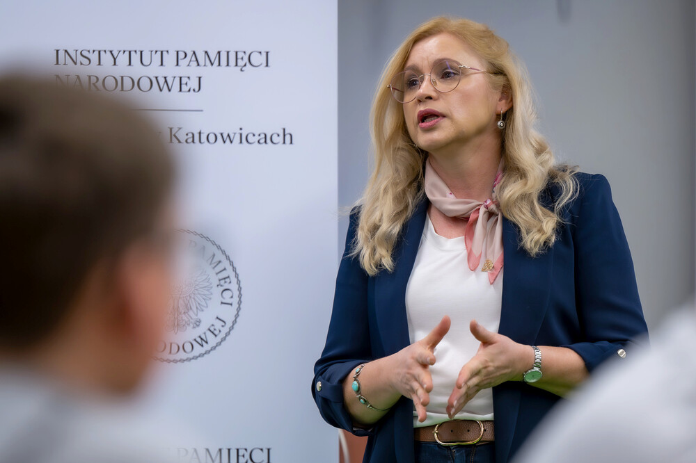 Zajęcia edukacyjne „Co kryją archiwa IPN“ – Katowice, 13 marca 2025. Fot.: IPN Krzysztof Łojko