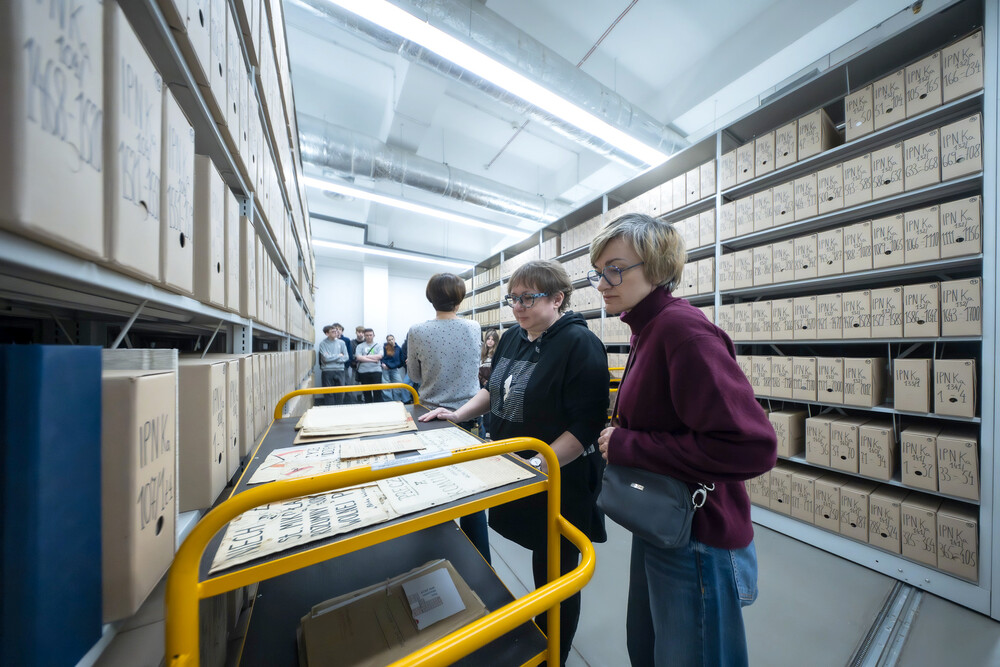 Zajęcia edukacyjne „Co kryją archiwa IPN“ – Katowice, 13 marca 2025. Fot.: IPN Krzysztof Łojko