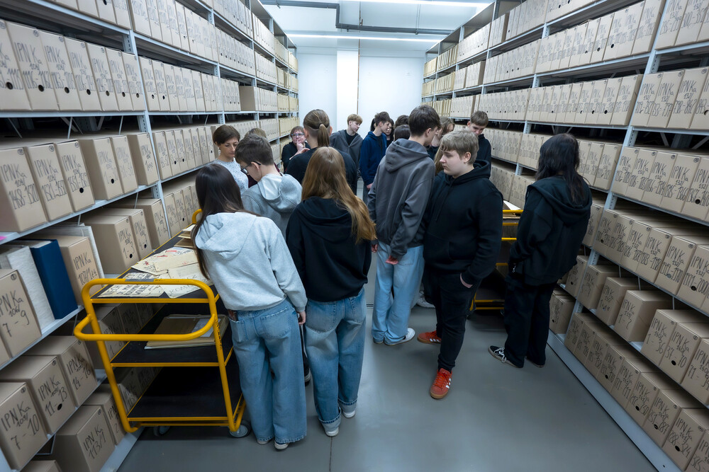 Zajęcia edukacyjne „Co kryją archiwa IPN“ – Katowice, 13 marca 2025. Fot.: IPN Krzysztof Łojko