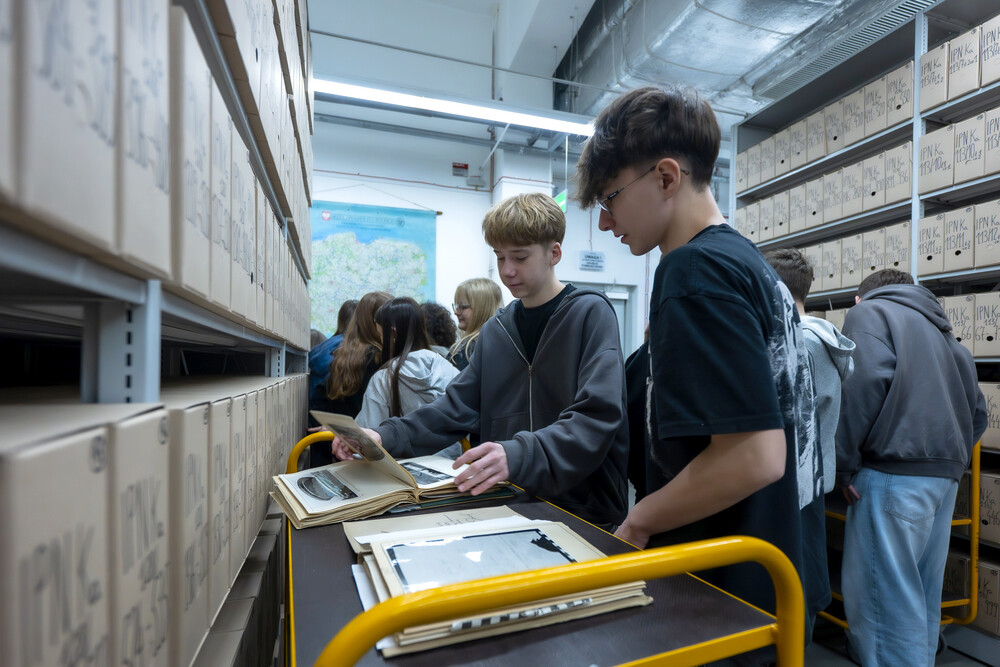 Zajęcia edukacyjne „Co kryją archiwa IPN“ – Katowice, 13 marca 2025. Fot.: IPN Krzysztof Łojko