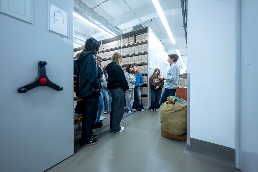 Zajęcia edukacyjne „Co kryją archiwa IPN“ – Katowice, 13 marca 2025. Fot.: IPN Krzysztof Łojko