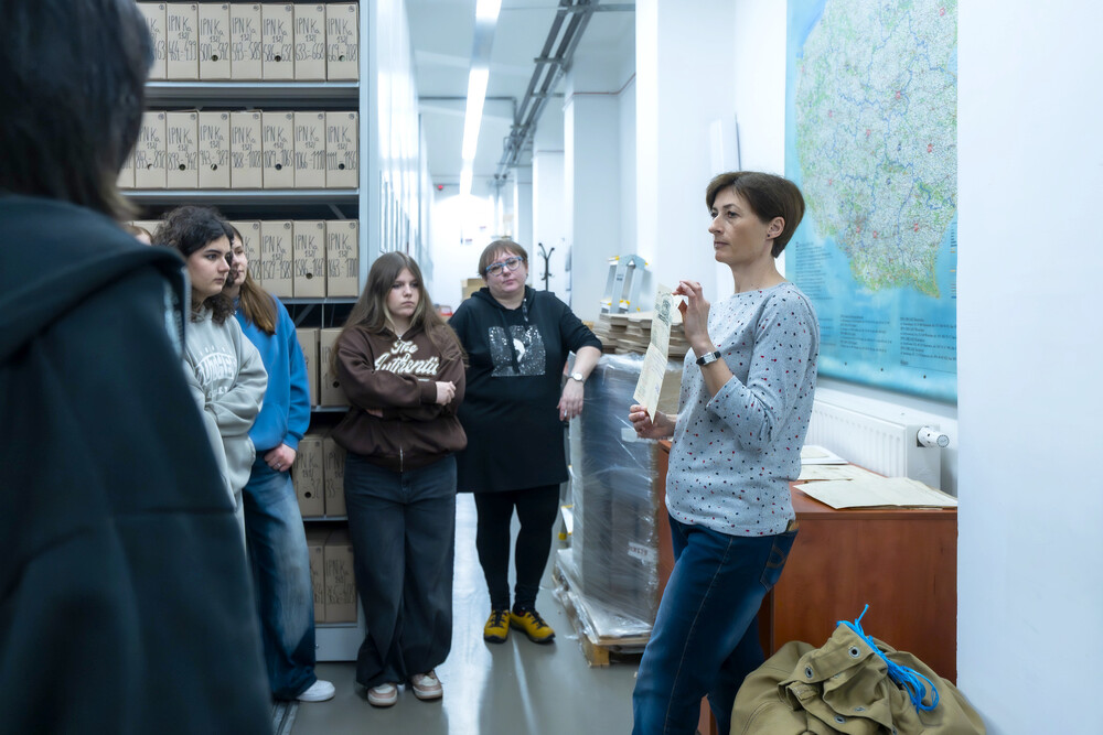 Zajęcia edukacyjne „Co kryją archiwa IPN“ – Katowice, 13 marca 2025. Fot.: IPN Krzysztof Łojko