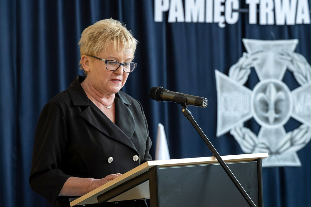 Upamiętnienie młodzieżowej organizacji antykomunistycznej „Tajne Harcerstwo Krajowe – Szeregi Wolności“ – Lędziny, 14 marca 2025. Fot.: IPN Krzysztof Łojko