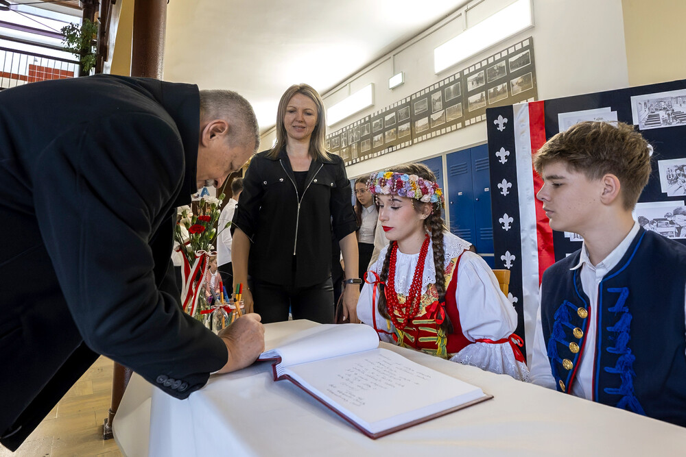 Upamiętnienie młodzieżowej organizacji antykomunistycznej „Tajne Harcerstwo Krajowe – Szeregi Wolności“ – Lędziny, 14 marca 2025. Fot.: IPN Krzysztof Łojko