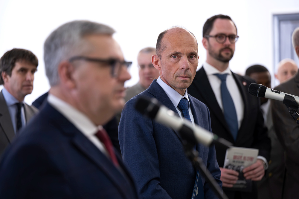 Otwarcie wystawy „Walczyć, ale czym? Jak Polacy uzbroili swoją milionową armię do wojny z sowiecką Rosją? Działalność Polskiej Wojskowej Misji Zakupów w Paryżu w latach 1919-1921” – Warszawa, 19 marca 2025. Fot.: IPN Krzysztof Łojko