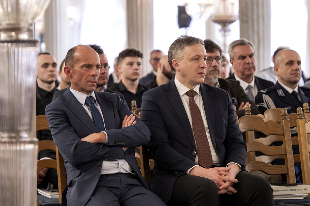 Otwarcie wystawy „Walczyć, ale czym? Jak Polacy uzbroili swoją milionową armię do wojny z sowiecką Rosją? Działalność Polskiej Wojskowej Misji Zakupów w Paryżu w latach 1919-1921” – Warszawa, 19 marca 2025. Fot.: IPN Krzysztof Łojko