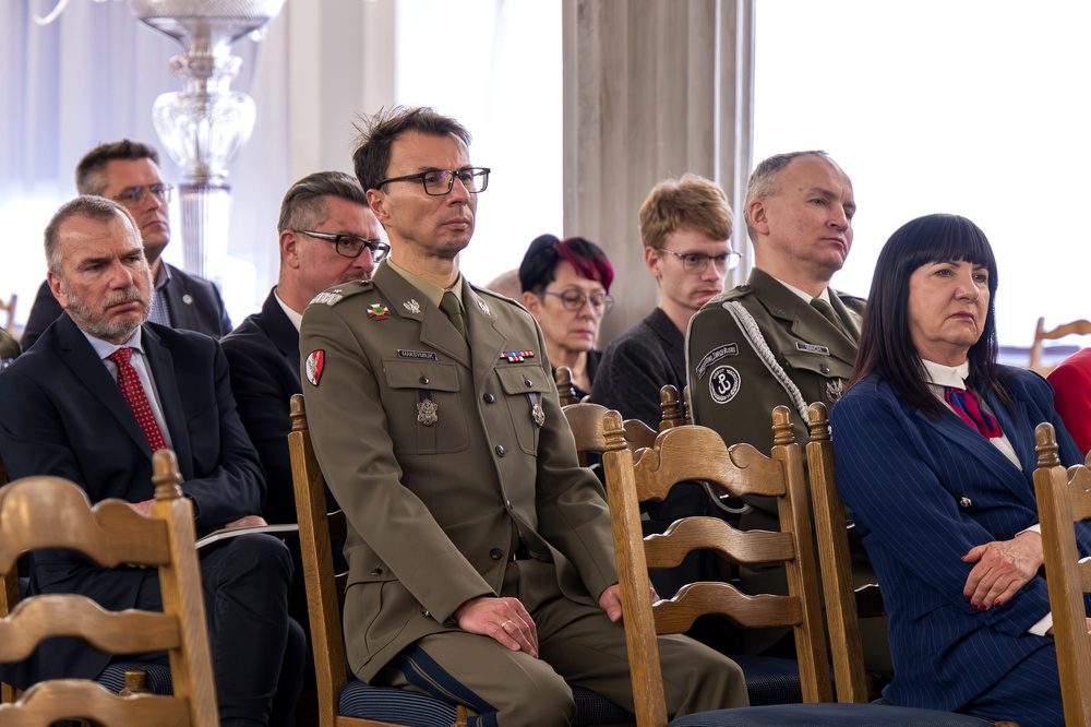 Otwarcie wystawy „Walczyć, ale czym? Jak Polacy uzbroili swoją milionową armię do wojny z sowiecką Rosją? Działalność Polskiej Wojskowej Misji Zakupów w Paryżu w latach 1919-1921” – Warszawa, 19 marca 2025. Fot.: IPN Krzysztof Łojko