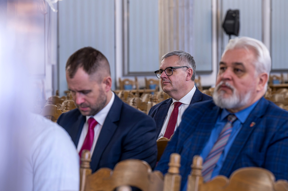 Otwarcie wystawy „Walczyć, ale czym? Jak Polacy uzbroili swoją milionową armię do wojny z sowiecką Rosją? Działalność Polskiej Wojskowej Misji Zakupów w Paryżu w latach 1919-1921” – Warszawa, 19 marca 2025. Fot.: IPN Krzysztof Łojko