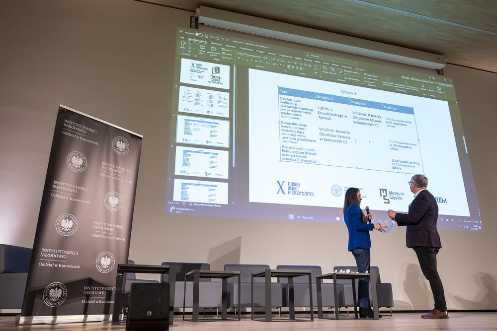 Faza eliminacyjna X Turnieju Debat Historycznych IPN w Katowicach, 27 marca 2025. Fot.: IPN Krzysztof Łojko