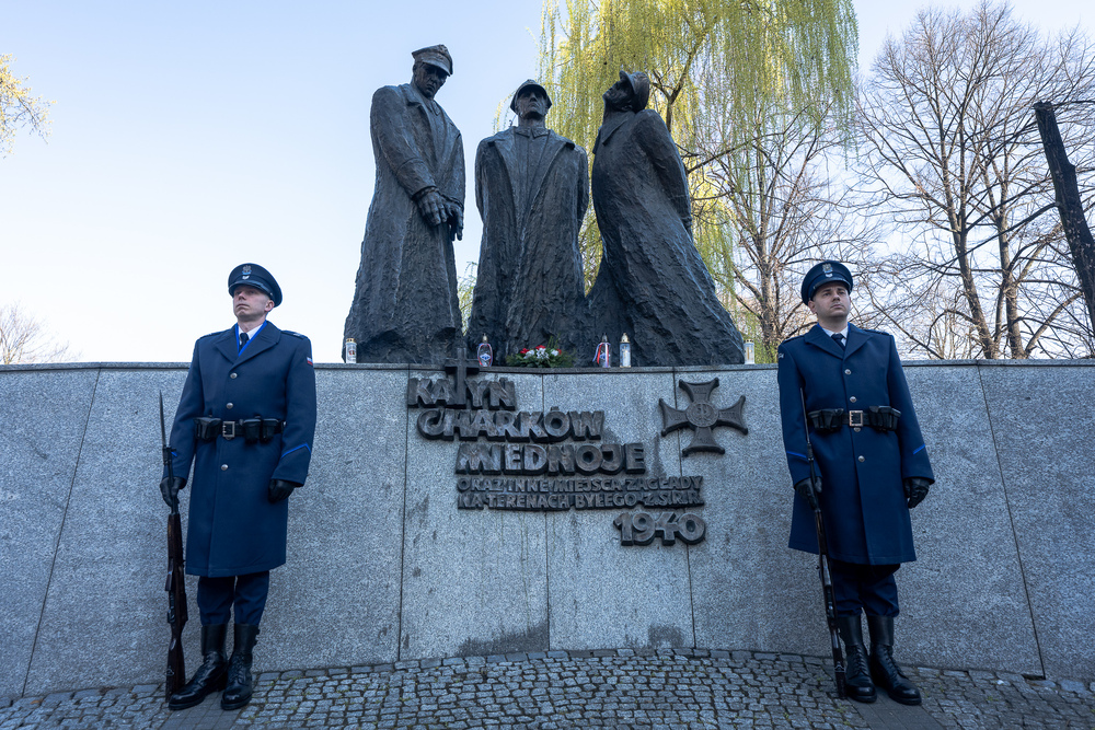 III Katyński Marsz Pamięci Służb Mundurowych Województwa Śląskiego – Katowice, 3 kwietnia 2025. Fot.: IPN Krzysztof Łojko
