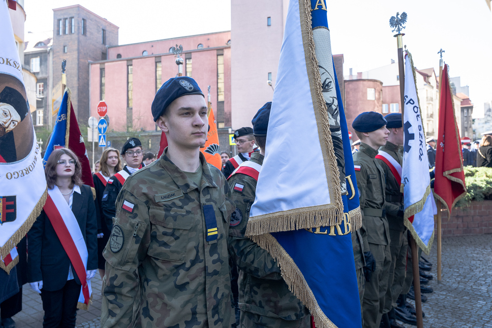 III Katyński Marsz Pamięci Służb Mundurowych Województwa Śląskiego – Katowice, 3 kwietnia 2025. Fot.: IPN Krzysztof Łojko