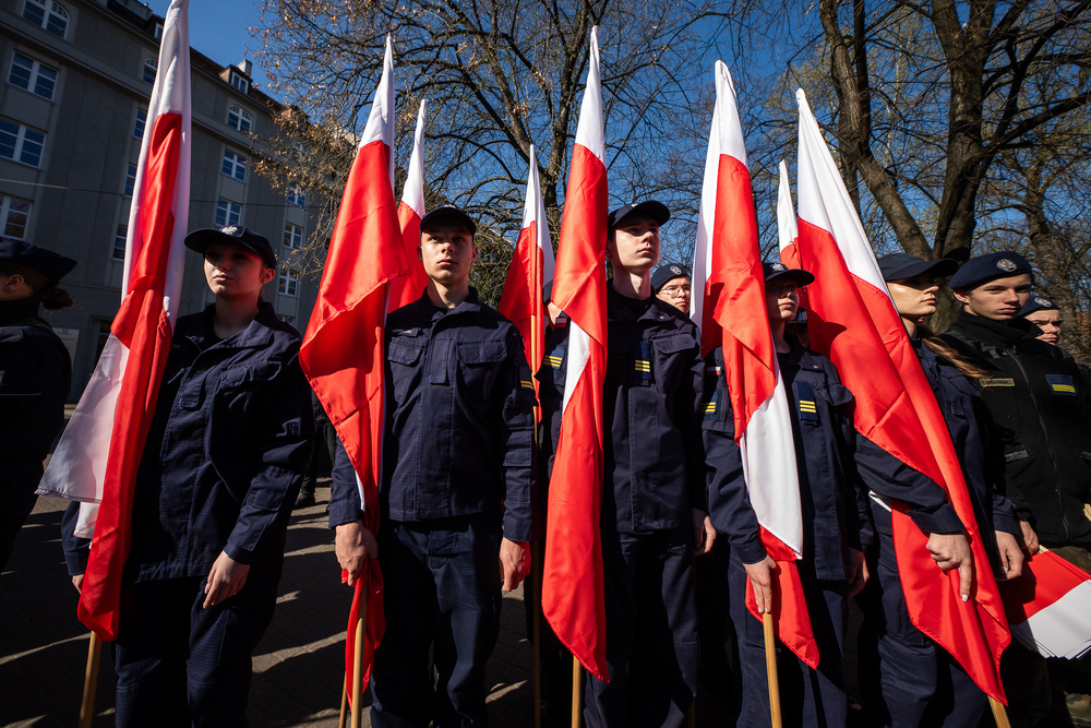 III Katyński Marsz Pamięci Służb Mundurowych Województwa Śląskiego – Katowice, 3 kwietnia 2025. Fot.: IPN Krzysztof Łojko