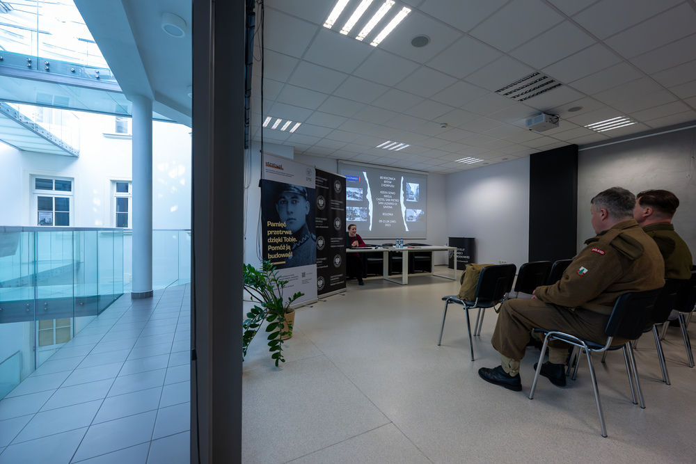 Spotkanie „Ślązacy pod dowództwem gen. Władysława Andersa - w 80. rocznicę bitwy o Bolonię" w ramach projektu „Czwartki z historią” – Katowice, 10 kwietnia 2025. Fot.: IPN Krzysztof Łojko