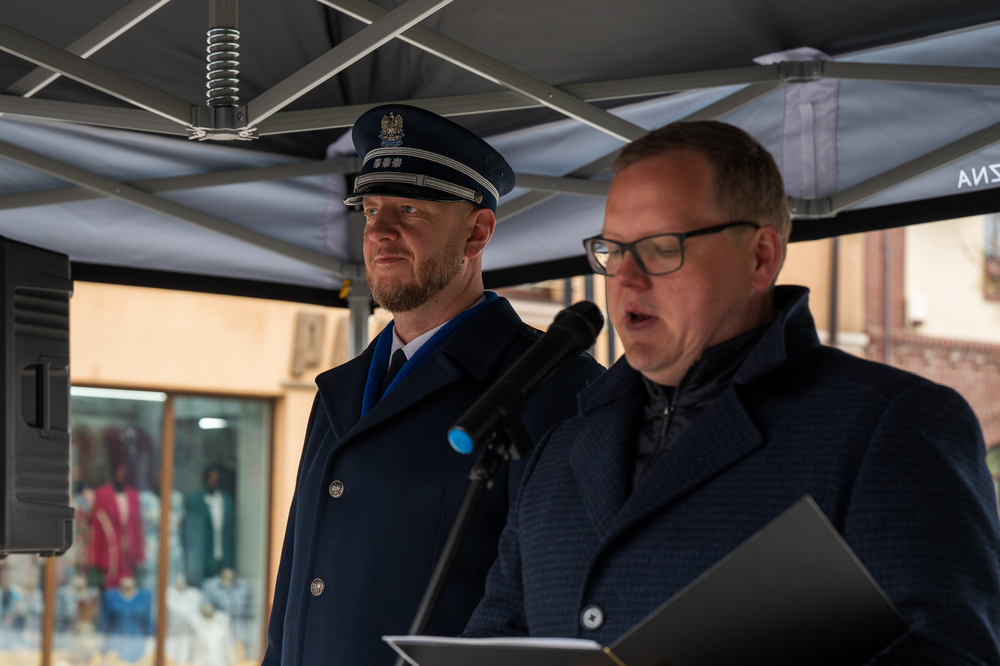 Otwarcie wystawy „Walczyć, ale czym? Jak Polacy uzbroili swoją milionową armię do wojny w sowiecką Rosją? Polska Wojskowa Misja Zakupów w Paryżu w latach 1919-1921” w Jaworznie, 11 kwietnia 2025. Fot.: IPN Krzysztof Łojko