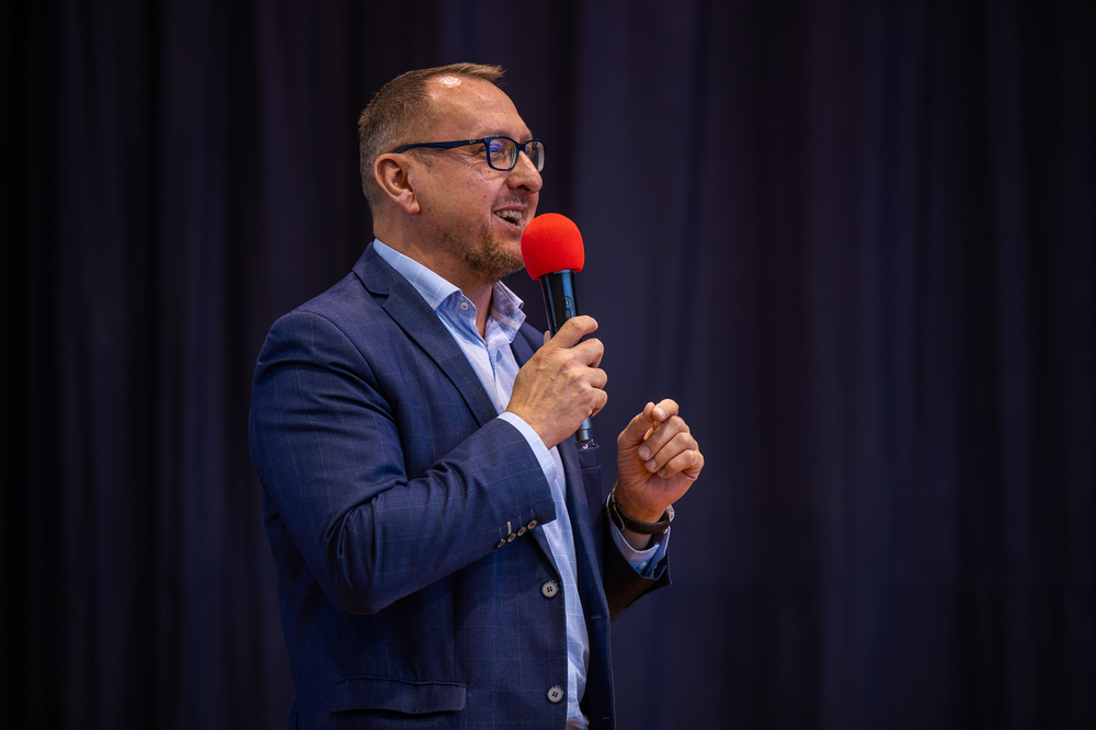 Katowicki IPN w ramach Powiatowego Dnia Akademickiego w Zabrzu – 15 kwietnia 2025. Fot.: IPN Krzysztof Łojko