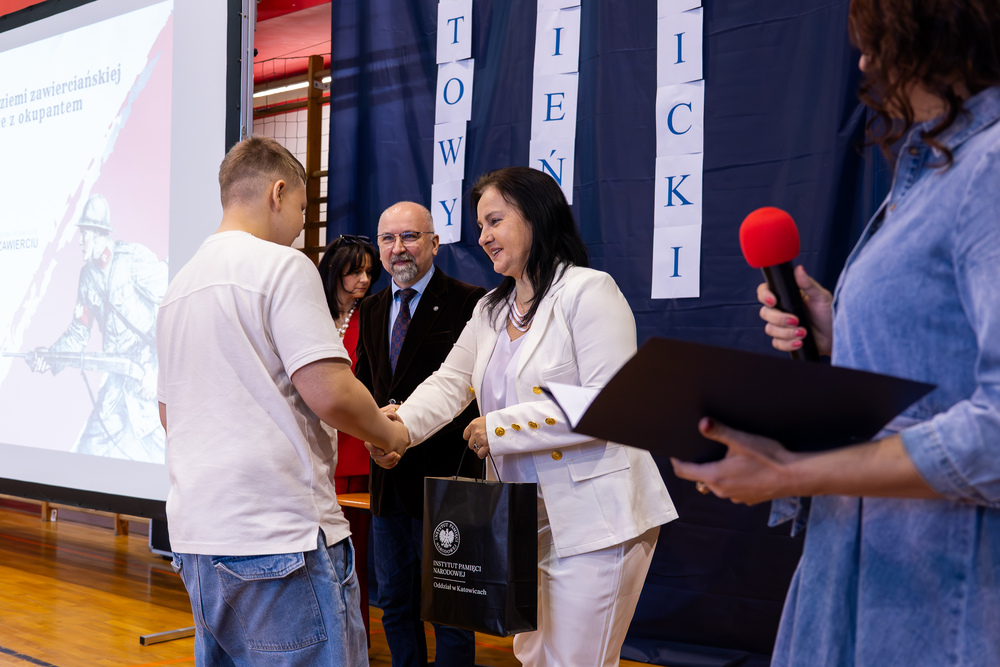 Katowicki IPN w ramach Powiatowego Dnia Akademickiego w Zabrzu – 15 kwietnia 2025. Fot.: IPN Krzysztof Łojko