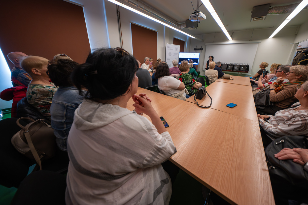 Słuchacze Uniwersytetu Trzeciego Wieku w OA IPN Katowice – 16 kwietnia 2025. Fot.: IPN Krzysztof Łojko