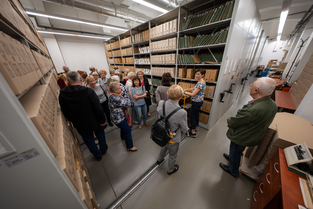 Słuchacze Uniwersytetu Trzeciego Wieku w OA IPN Katowice – 16 kwietnia 2025. Fot.: IPN Krzysztof Łojko