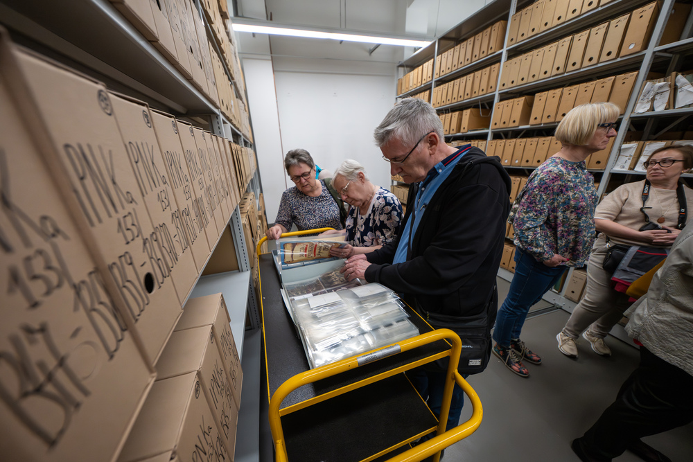 Słuchacze Uniwersytetu Trzeciego Wieku w OA IPN Katowice – 16 kwietnia 2025. Fot.: IPN Krzysztof Łojko