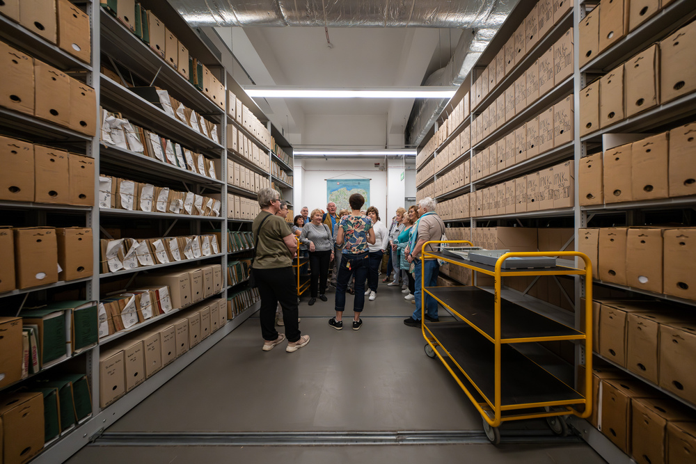 Słuchacze Uniwersytetu Trzeciego Wieku w OA IPN Katowice – 16 kwietnia 2025. Fot.: IPN Krzysztof Łojko