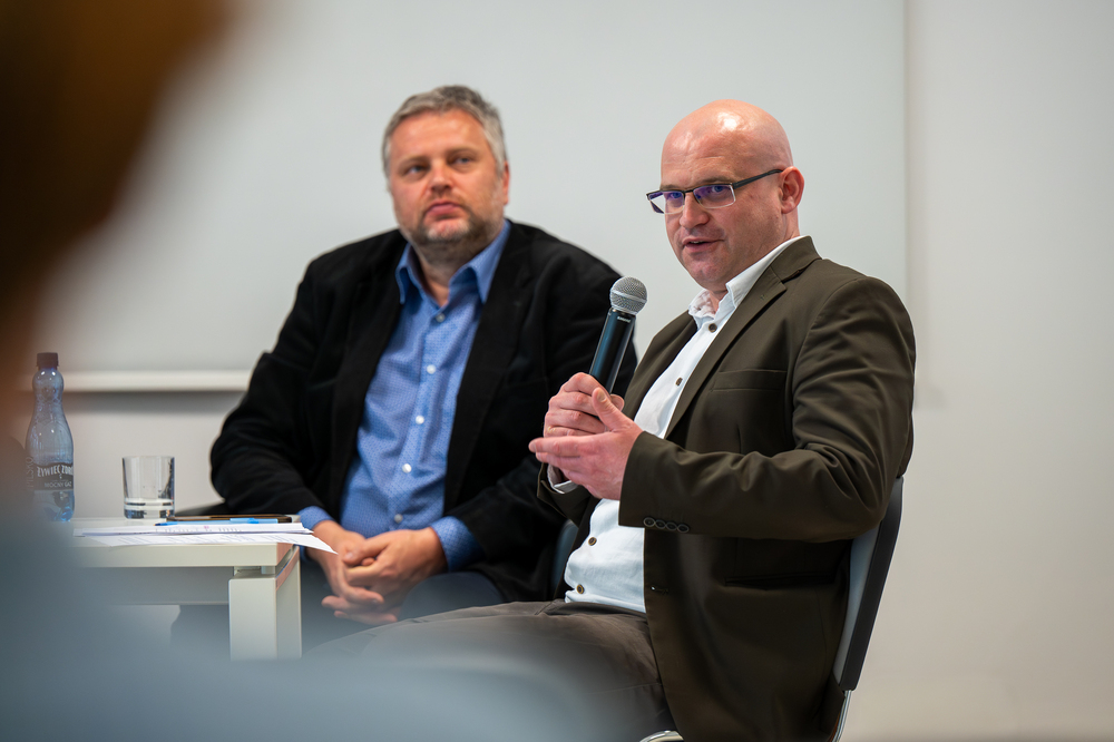 Dyskusja panelowa „Górny Śląsk w wielkiej polityce po 1945 r. – wybrane aspekty”. Fot.: IPN Krzysztof Łojko