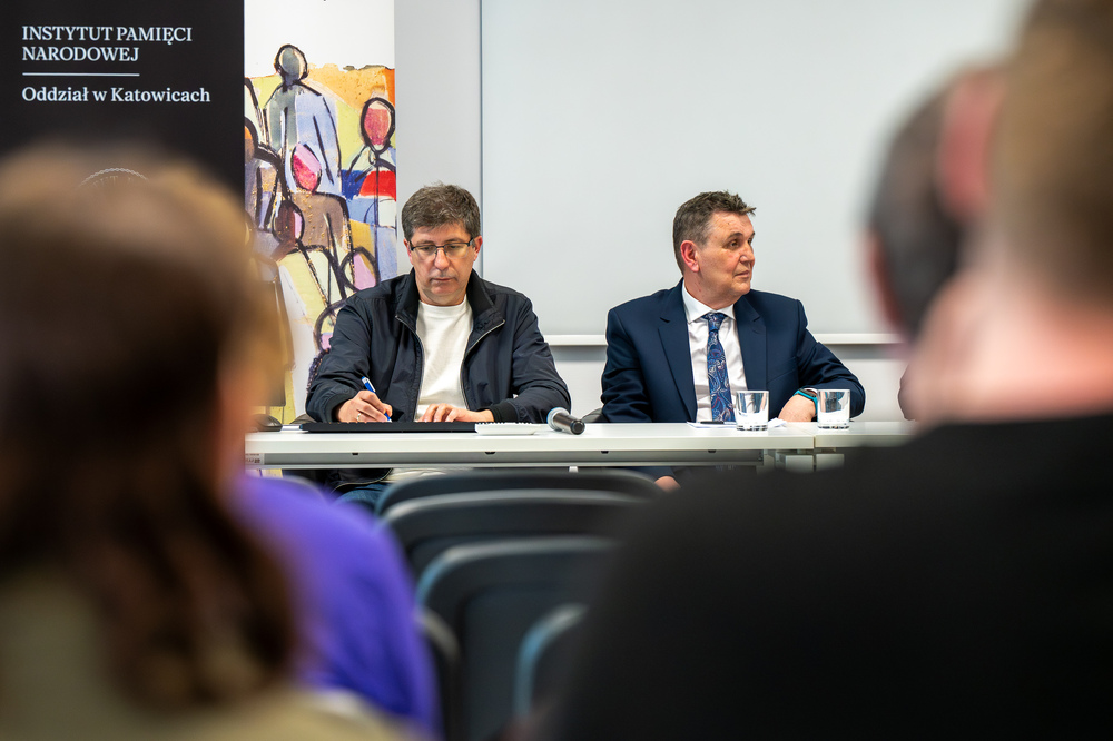 Dyskusja panelowa „Górny Śląsk w wielkiej polityce po 1945 r. – wybrane aspekty”. Fot.: IPN Krzysztof Łojko