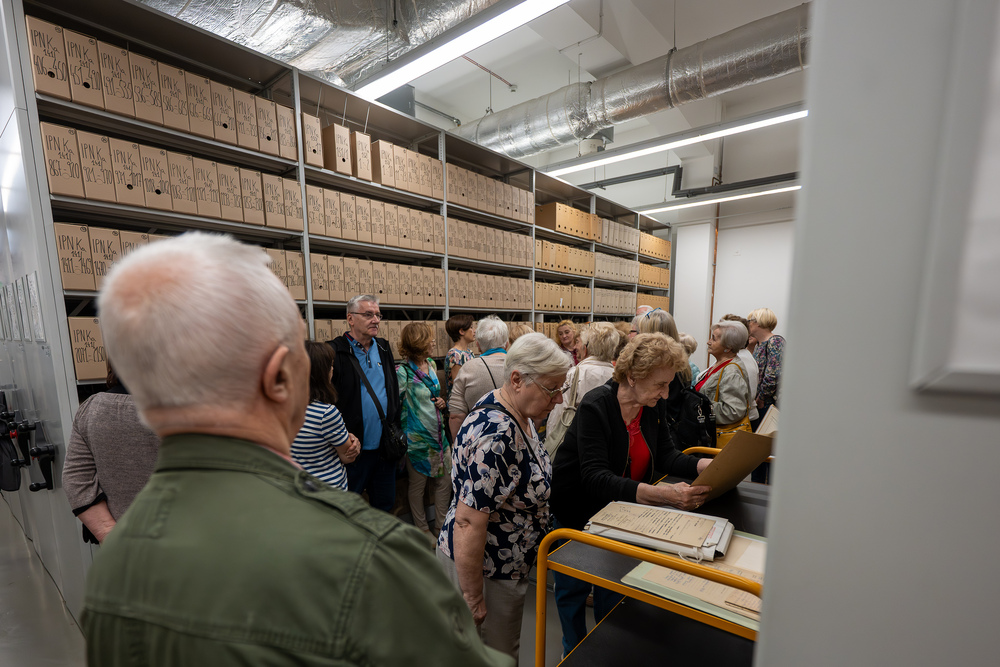 Słuchacze Uniwersytetu Trzeciego Wieku w OA IPN Katowice. Fot.: IPN Krzysztof Łojko