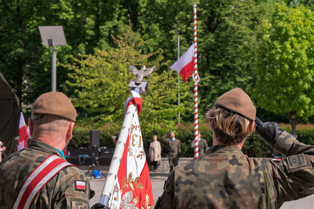 W Katowicach upamiętniono 80. rocznicę zakończenia II wojny światowej. Fot.: IPN Krzysztof Łojko