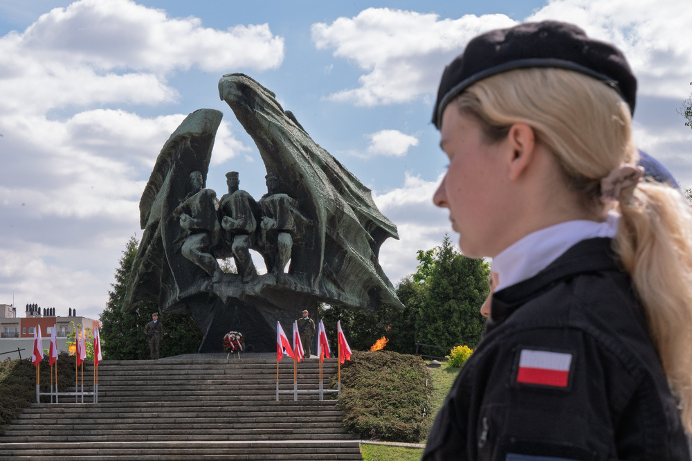 W Katowicach upamiętniono 80. rocznicę zakończenia II wojny światowej. Fot.: IPN Krzysztof Łojko