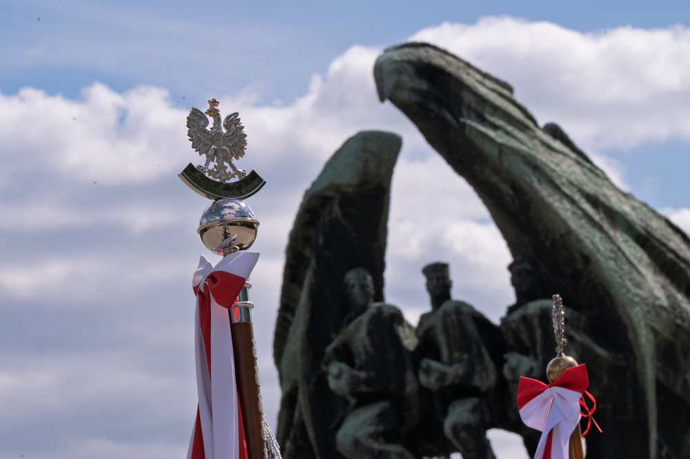 W Katowicach upamiętniono 80. rocznicę zakończenia II wojny światowej. Fot.: IPN Krzysztof Łojko