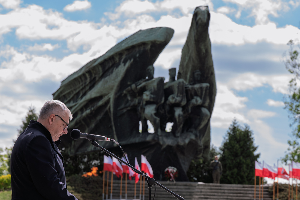 W Katowicach upamiętniono 80. rocznicę zakończenia II wojny światowej. Fot.: IPN Krzysztof Łojko