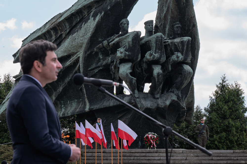 W Katowicach upamiętniono 80. rocznicę zakończenia II wojny światowej. Fot.: IPN Krzysztof Łojko