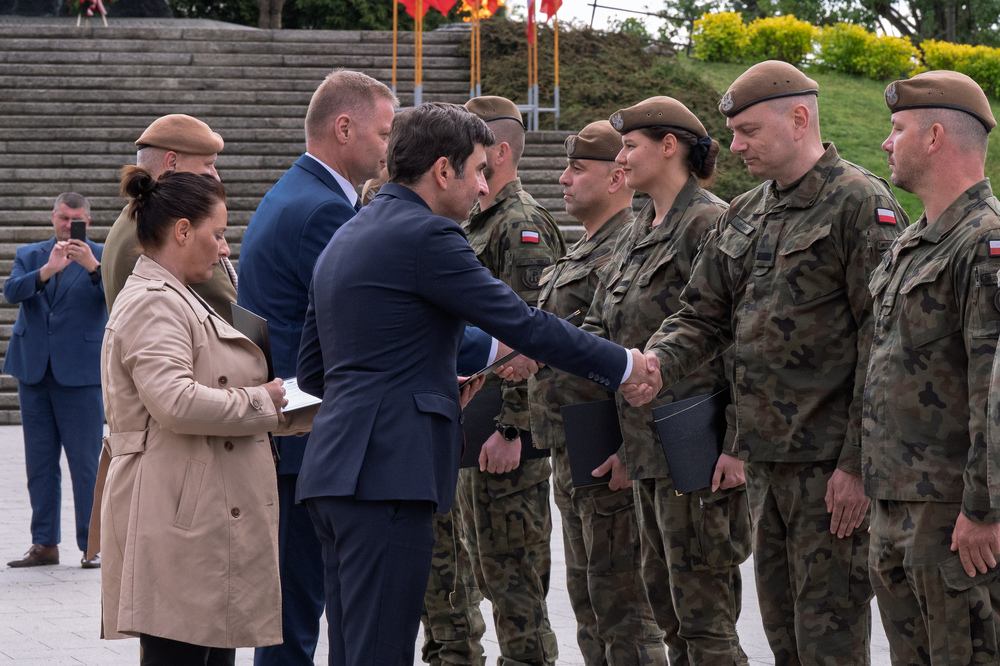 W Katowicach upamiętniono 80. rocznicę zakończenia II wojny światowej. Fot.: IPN Krzysztof Łojko