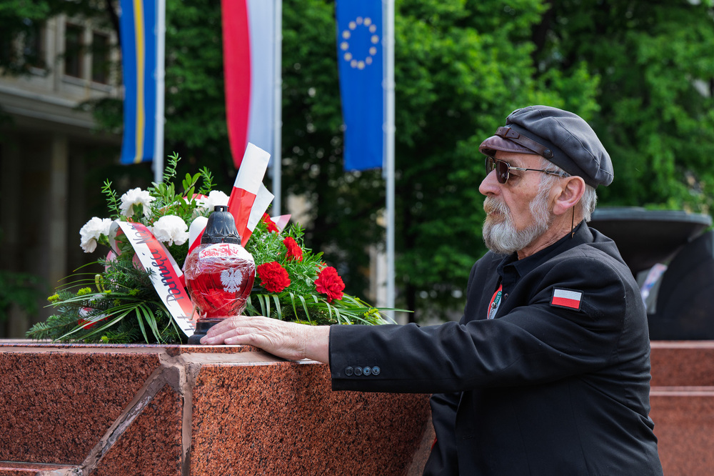 W Katowicach upamiętniono 90. rocznicę śmierci Marszałka Józefa Piłsudskiego. Fot.: IPN Krzysztof Łojko