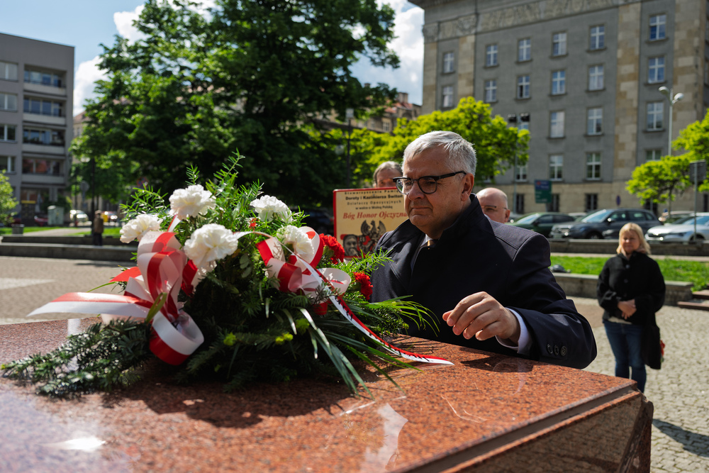 W Katowicach upamiętniono 90. rocznicę śmierci Marszałka Józefa Piłsudskiego. Fot.: IPN Krzysztof Łojko