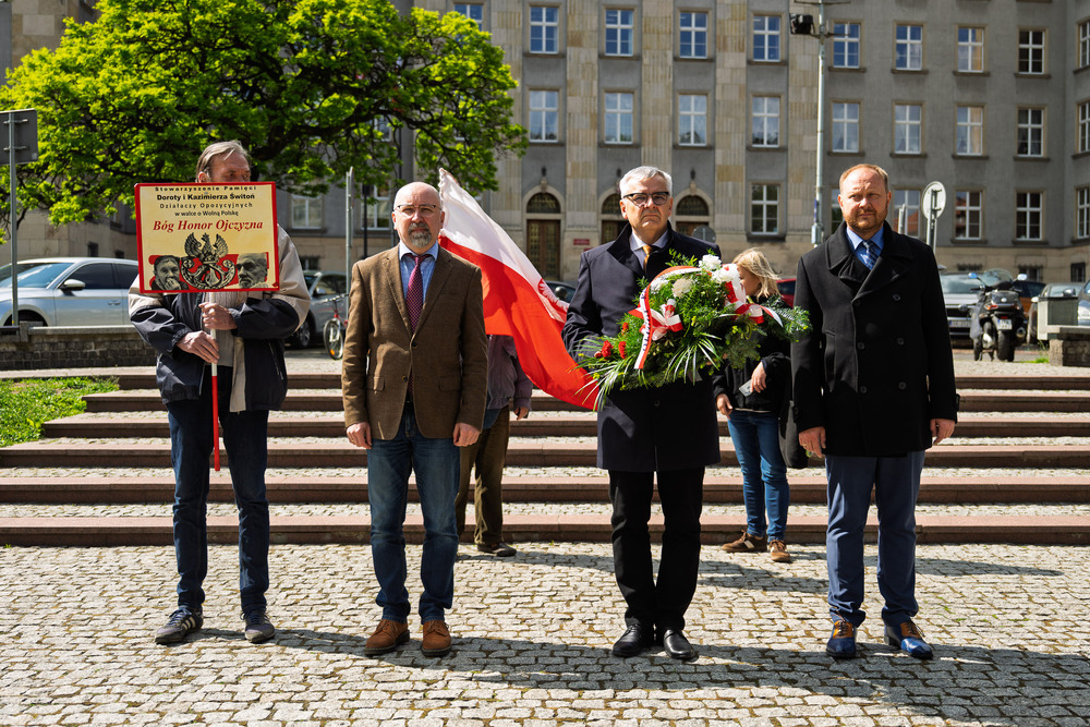 W Katowicach upamiętniono 90. rocznicę śmierci Marszałka Józefa Piłsudskiego. Fot.: IPN Krzysztof Łojko