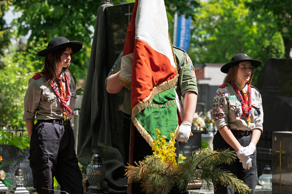 Uroczystości oznaczenia znakiem pamięci „Tobie Polsko” grobów śp. Jana Siwca oraz śp. Władysławy Kenig-Olbromskiej. Fot.: IPN Krzysztof Łojko
