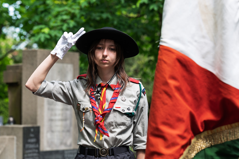 Uroczystości oznaczenia znakiem pamięci „Tobie Polsko” grobów śp. Jana Siwca oraz śp. Władysławy Kenig-Olbromskiej. Fot.: IPN Krzysztof Łojko
