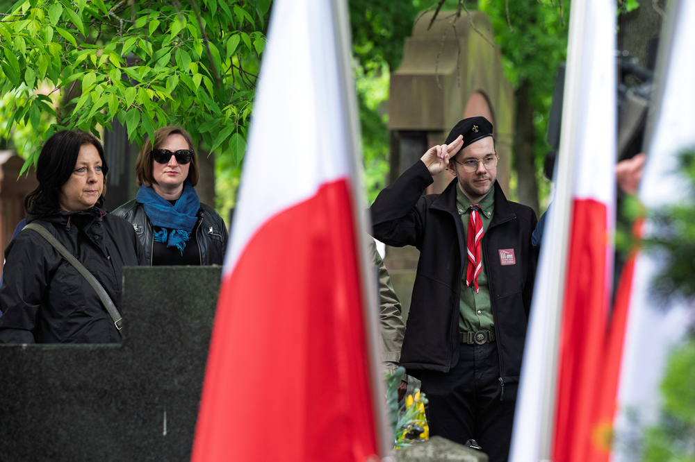 Uroczystości oznaczenia znakiem pamięci „Tobie Polsko” grobów śp. Jana Siwca oraz śp. Władysławy Kenig-Olbromskiej. Fot.: IPN Krzysztof Łojko