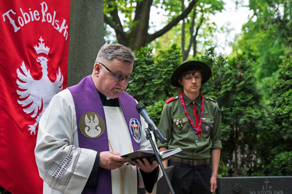 Uroczystości oznaczenia znakiem pamięci „Tobie Polsko” grobów śp. Jana Siwca oraz śp. Władysławy Kenig-Olbromskiej. Fot.: IPN Krzysztof Łojko