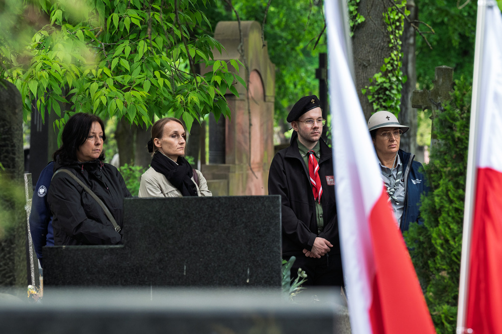 Uroczystości oznaczenia znakiem pamięci „Tobie Polsko” grobów śp. Jana Siwca oraz śp. Władysławy Kenig-Olbromskiej. Fot.: IPN Krzysztof Łojko