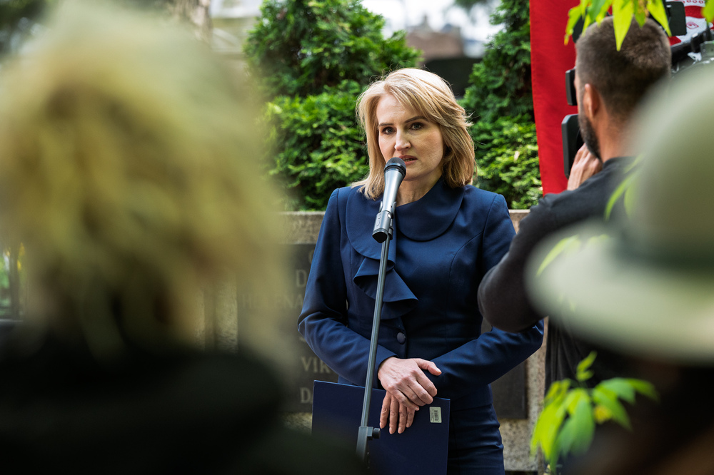 Uroczystości oznaczenia znakiem pamięci „Tobie Polsko” grobów śp. Jana Siwca oraz śp. Władysławy Kenig-Olbromskiej. Fot.: IPN Krzysztof Łojko